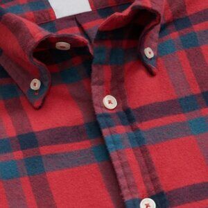 Brooks Brothers 1818 Portuguese Flannel Plaid Shirt XXL Slim NWT